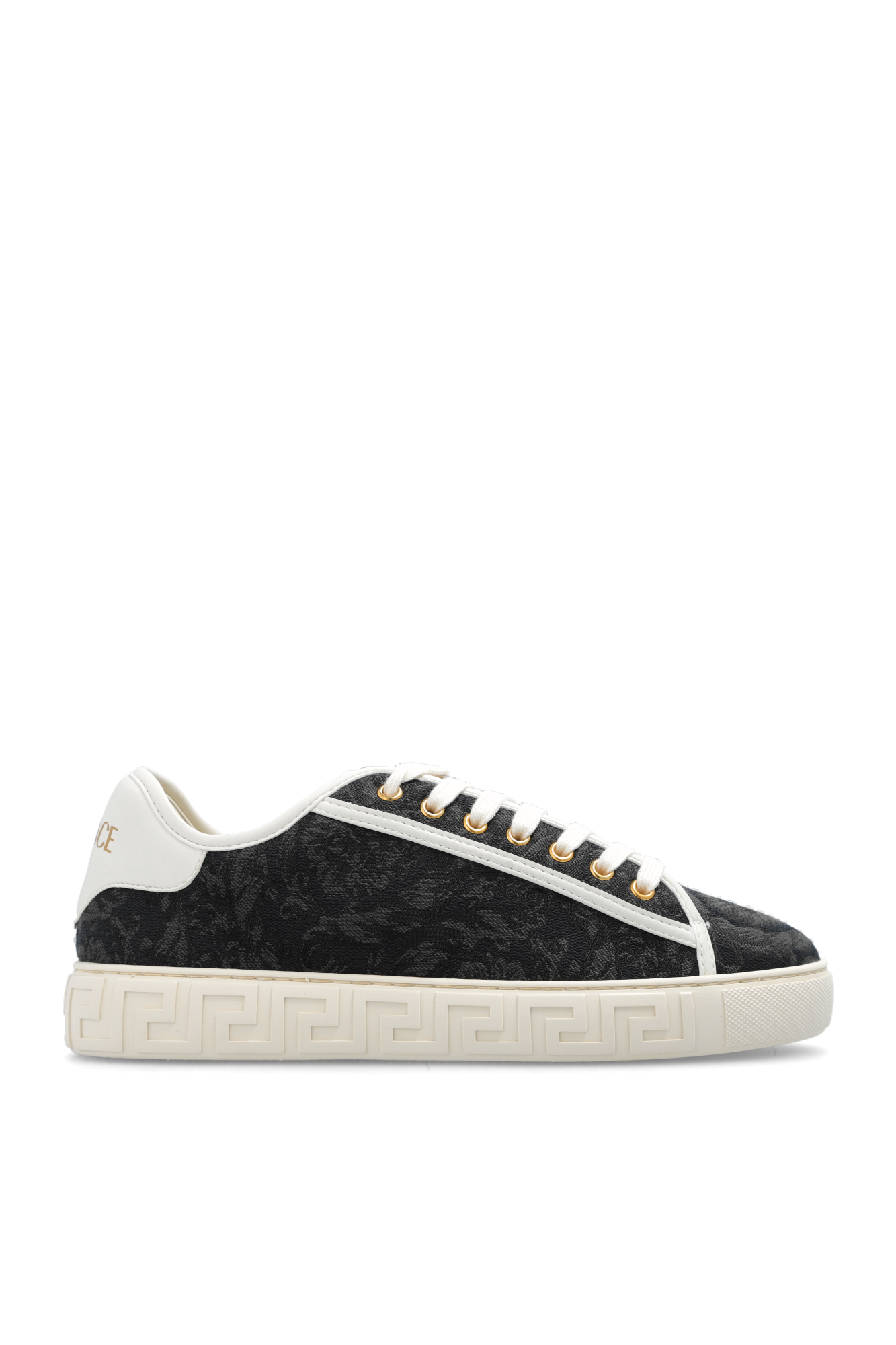 Black Barocco Greca sneakers Versace Vitkac France